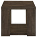 Pavone Open-Shelf Coffee and End Table Set - Dark Rustic Mango 3-Piece Set