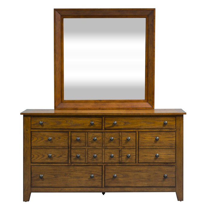 Grandpas Cabin King California Sleigh Bed, Dresser & Mirror, Chest