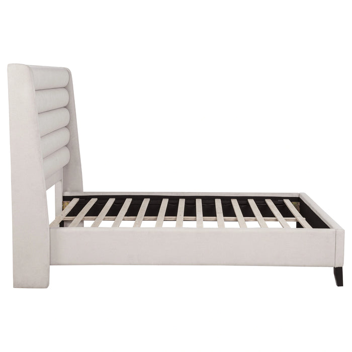 Leslie Upholstered Wingback Platform Bed