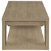 Pavone Open-Shelf Coffee and End Table Set - Latte 3-Piece Set