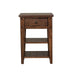 Liberty Furniture Lake House Chair Side Table in Rustic Brown Oak image