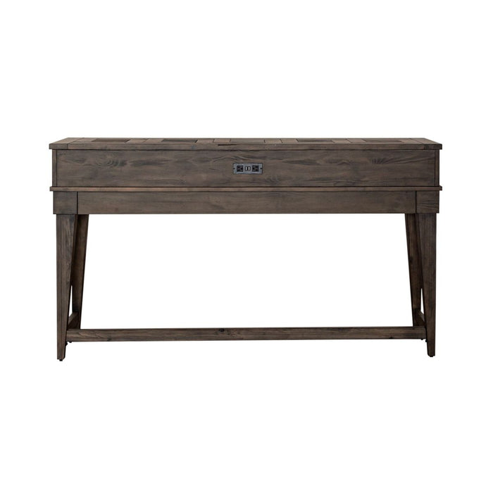 Liberty Furniture Arrowcreek Console Bar Table in Weathered Stone image