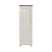 River Place 6 Drawer Chest in Riverstone White and Tobacco image