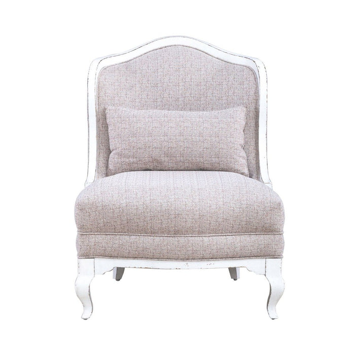 Liberty Furniture Magnolia Manor Upholstered Accent Chair in Antique White