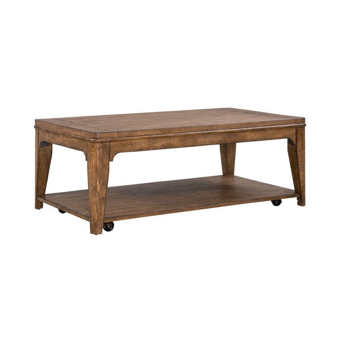 Liberty Furniture Ashford Rectangular Cocktail Table in Sienna image