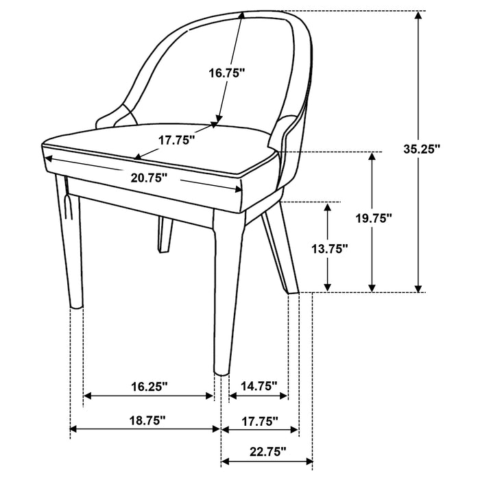 Reseda Dining Side Chair of 2