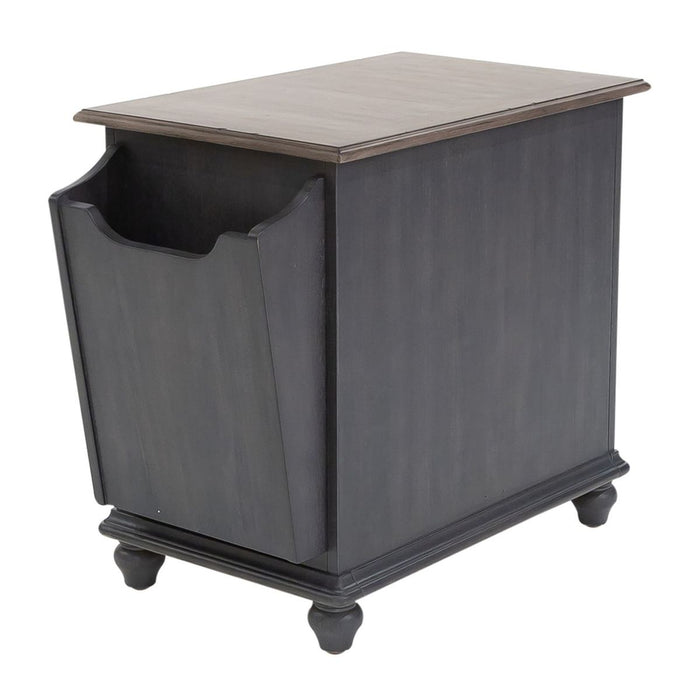 Liberty Furniture Ocean Isle Chair Side Table in Slate