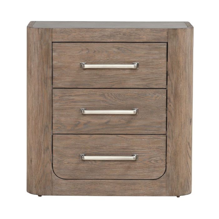 South Bend Nightstand w/ Charging Station in Burnished Clay