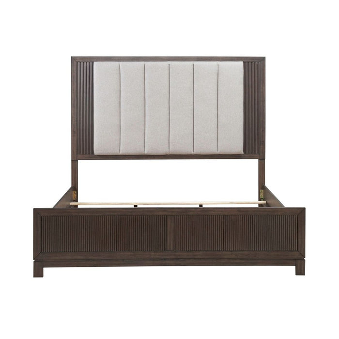 Liberty Furniture Modern Edge King Upholstered Bed in Caffe image