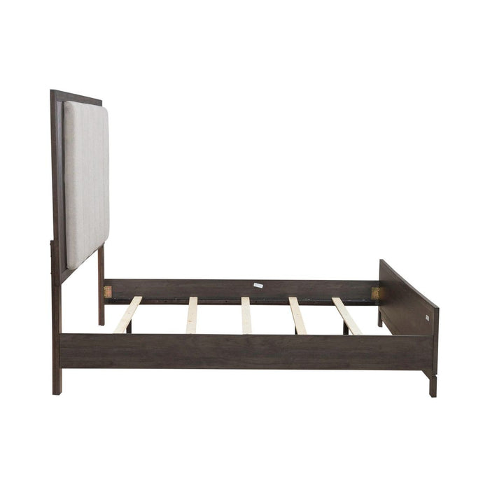 Liberty Furniture Modern Edge Queen Upholstered Bed in Caffe