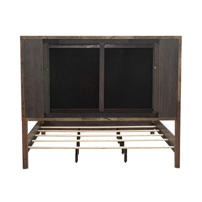 Liberty Furniture Modern Edge Queen Upholstered Bed in Caffe