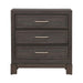 Modern Edge Nightstand w/ Charging Station in Caffe image