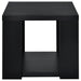 Pavone Open-Shelf Coffee and End Table Set - Black 3-Piece Set