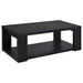 Pavone Open-Shelf Coffee and End Table Set - Black 2-Piece Set