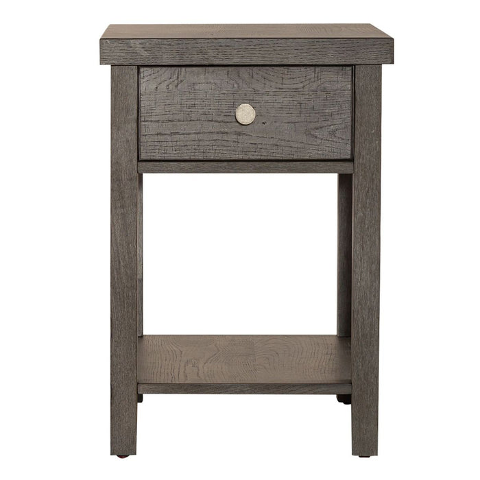 Liberty Furniture Modern Farmhouse Chair Side Table in Brown image