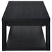 Pavone Open-Shelf Coffee and End Table Set - Black 2-Piece Set
