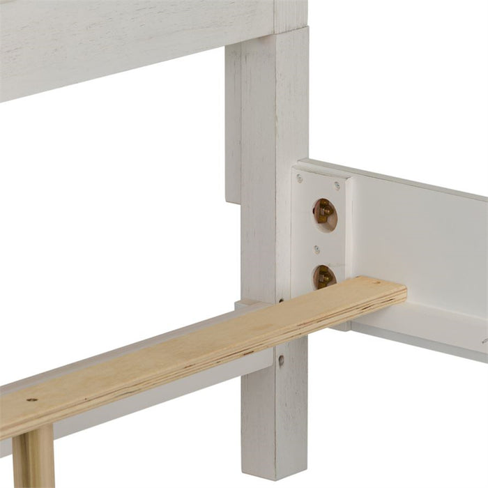 Liberty Furniture Allyson Park Queen Panel Bed in Wirebrushed White