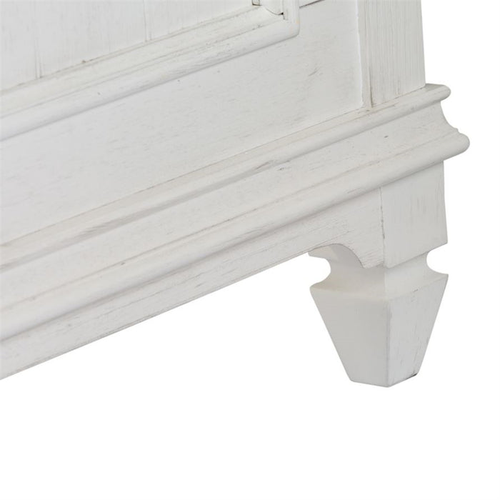 Liberty Furniture Allyson Park Queen Panel Bed in Wirebrushed White