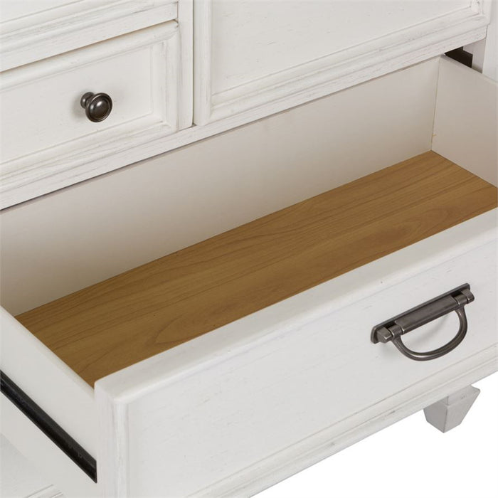 Liberty Furniture Allyson Park Drawer Dresser in Wirebrushed White