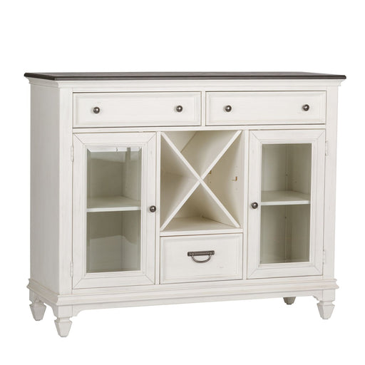 Allyson Park Buffet in White with Charcoal - Furniture Warehouse Direct (Victoria, TX)