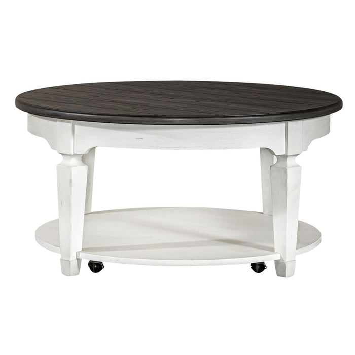 Liberty Furniture Allyson Park Round Cocktail Table in White image