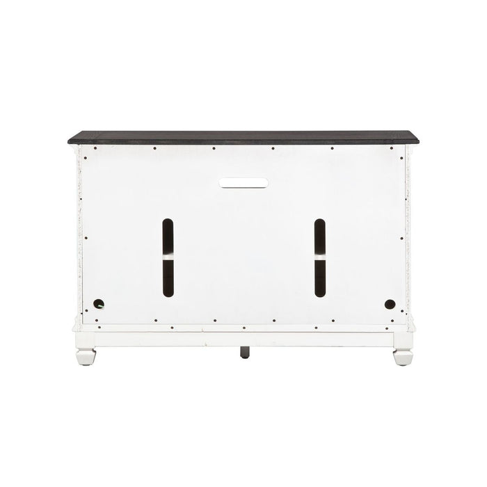 Liberty Furniture Allyson Park 46 Inch TV Console in Wirebrushed White