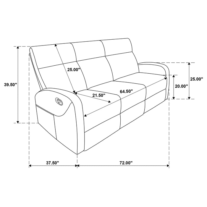 Hamilton Manual Reclining Sofa