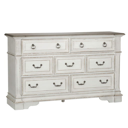 Abbey Park Drawer Dresser in Antique White - Furniture Warehouse Direct (Victoria, TX)