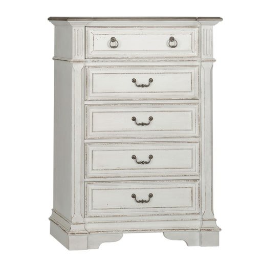 Abbey Park Drawer Chest in Antique White - Furniture Warehouse Direct (Victoria, TX)