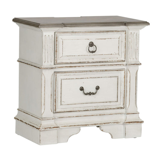 Abbey Park Drawer Nightstand in Antique White - Furniture Warehouse Direct (Victoria, TX)