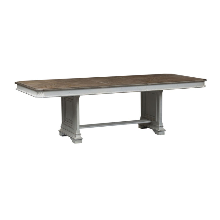 Abbey Park 5 Piece Trestle Table Set