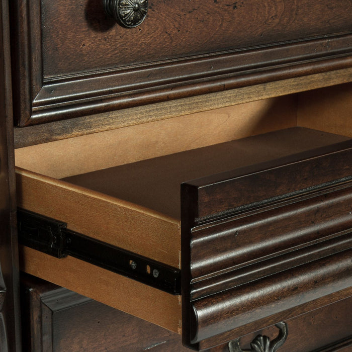 Arbor Place Queen Sleigh Bed, Dresser & Mirror