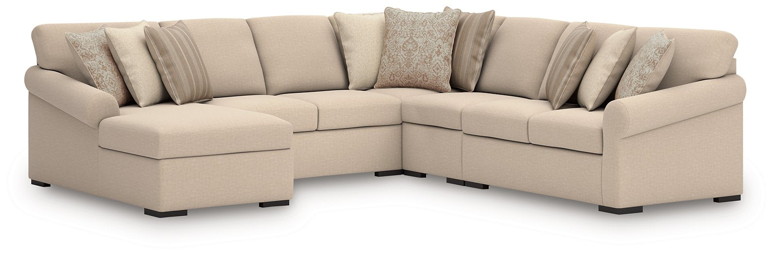 LadyMae Sectional with Chaise - Furniture Warehouse Direct (Victoria, TX)