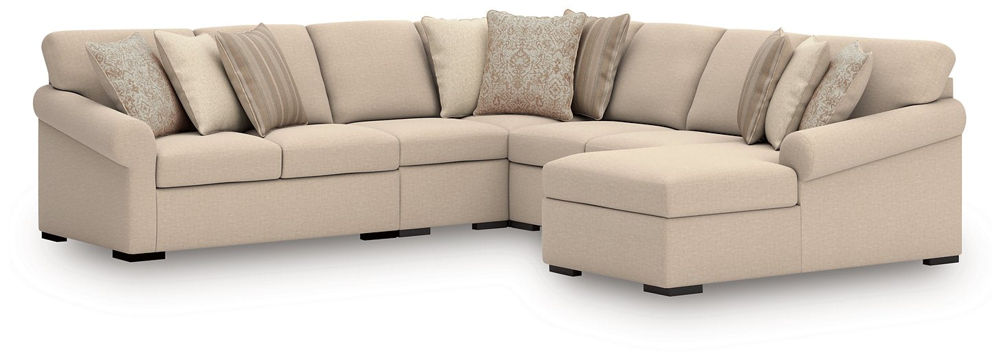 LadyMae Sectional with Chaise - Furniture Warehouse Direct (Victoria, TX)