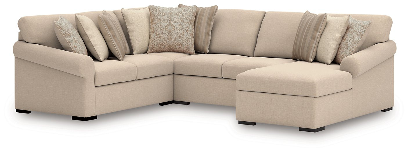 LadyMae Sectional with Chaise - Furniture Warehouse Direct (Victoria, TX)
