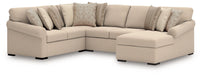 LadyMae Sectional with Chaise - Furniture Warehouse Direct (Victoria, TX)
