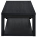 Pavone Open-Shelf Coffee and End Table Set - Black 3-Piece Set