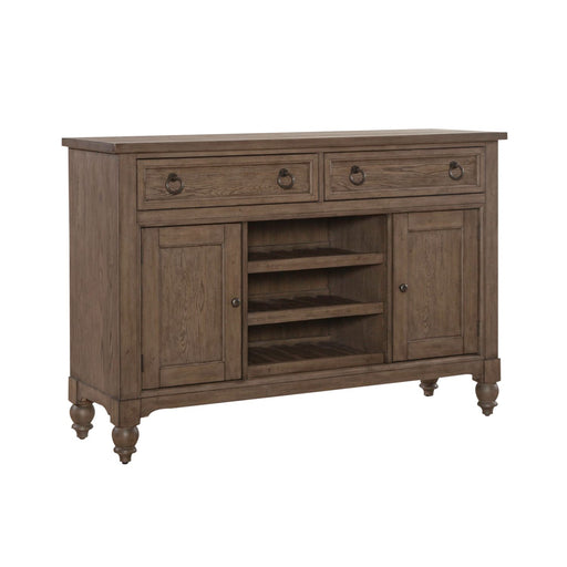 Americana Farmhouse Buffet in Dusty Taupe - Furniture Warehouse Direct (Victoria, TX)