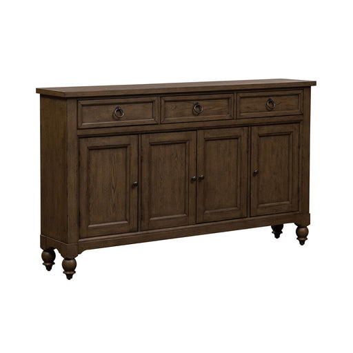 Americana Farmhouse Hall Buffet in Dusty Taupe - Furniture Warehouse Direct (Victoria, TX)