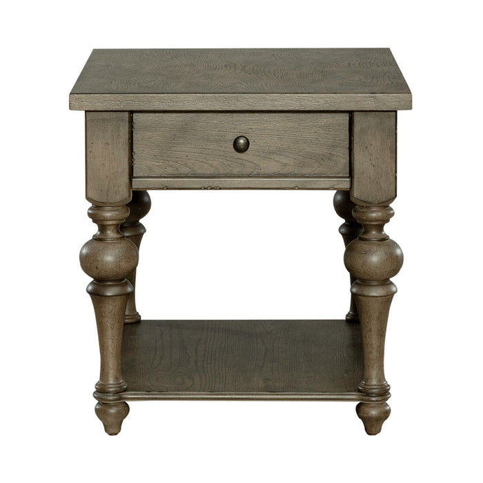 Americana Farmhouse End Table in Dusty Taupe image