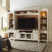 Liberty Farmhouse Reimagined Entertainment Center with Piers in Antique White 652-ENT-ECP image