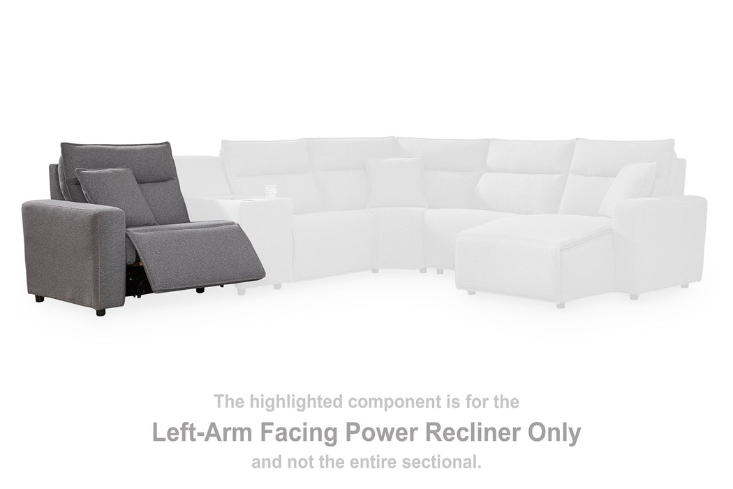 Modmax II Power Reclining Sectional with Audio Consoles - Furniture Warehouse Direct (Victoria, TX)