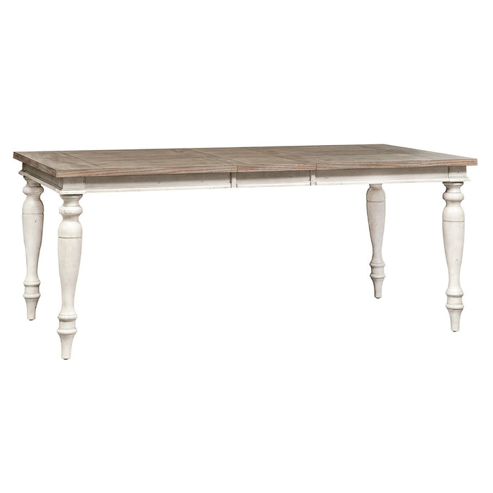 Whitney Rectangular Leg Table in Weathered Gray - Furniture Warehouse Direct (Victoria, TX)