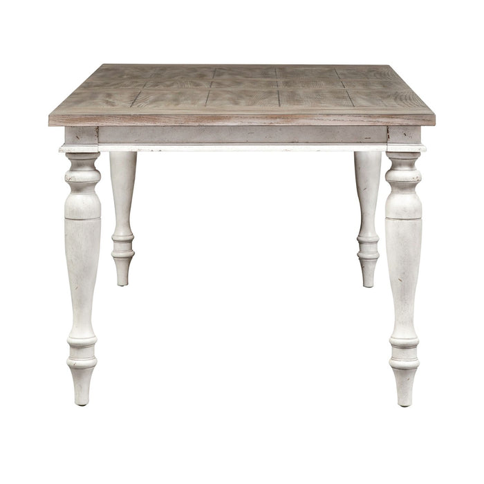Whitney Rectangular Leg Table in Weathered Gray - Furniture Warehouse Direct (Victoria, TX)