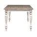 Whitney Rectangular Leg Table in Weathered Gray - Furniture Warehouse Direct (Victoria, TX)