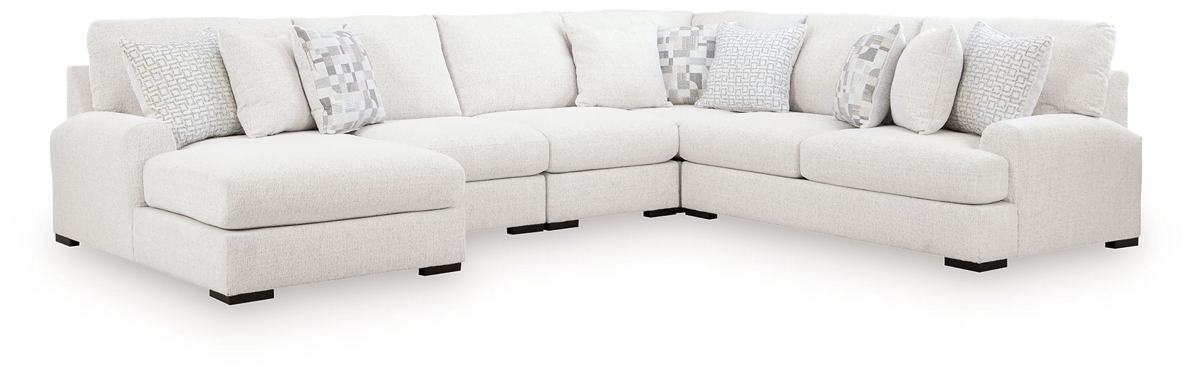 Misty-Lakes Sectional with Chaise - Furniture Warehouse Direct (Victoria, TX)