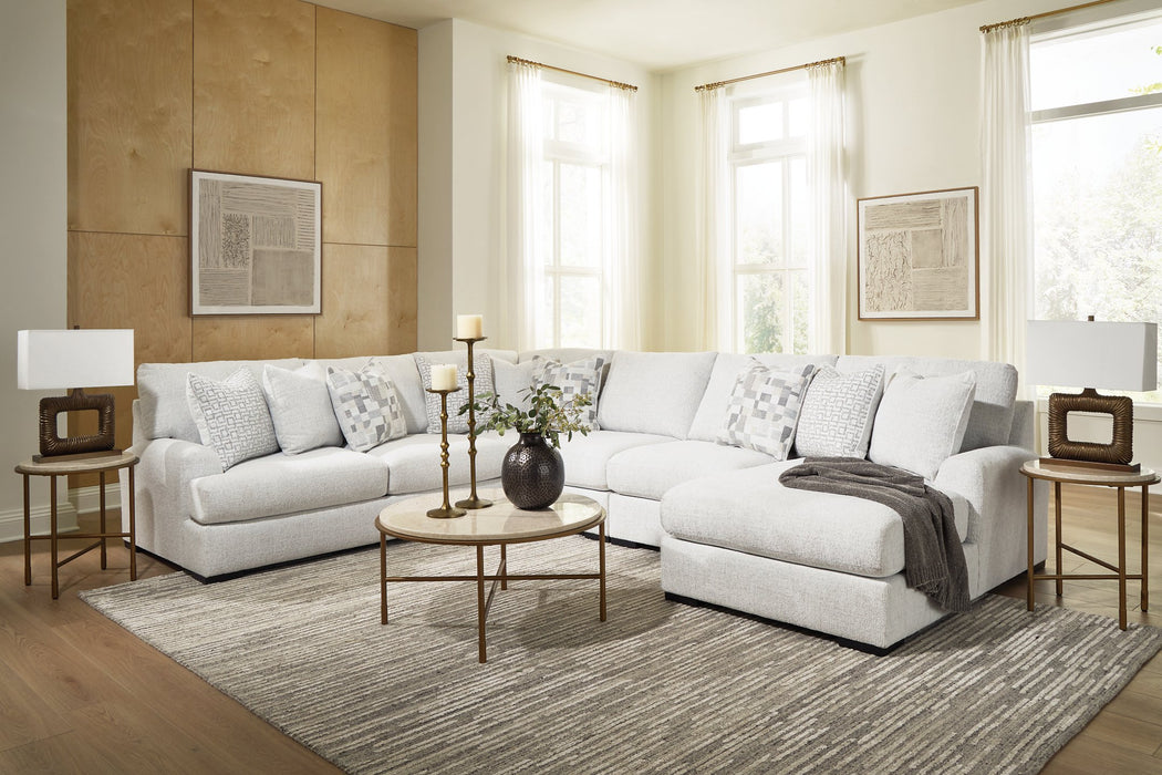 Misty-Lakes Sectional with Chaise - Furniture Warehouse Direct (Victoria, TX)