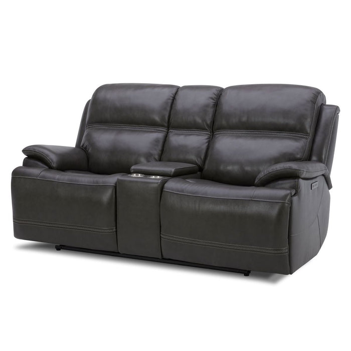 Liberty Furniture Bentley Loveseat w/Console P2 & ZG in Graphite