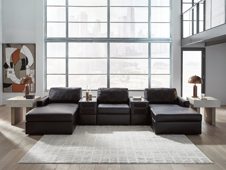 Modmax II Double Chaise Sectional with Audio Consoles - Furniture Warehouse Direct (Victoria, TX)