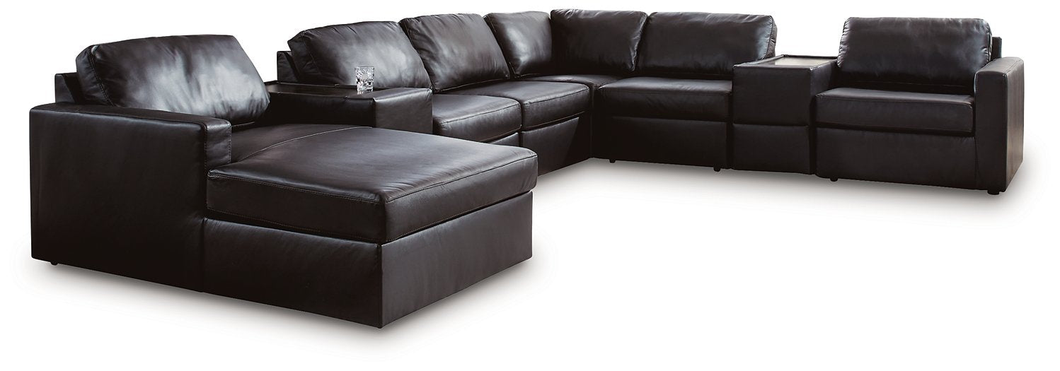 Modmax II Sectional with Chaise and Storage Consoles - Furniture Warehouse Direct (Victoria, TX)